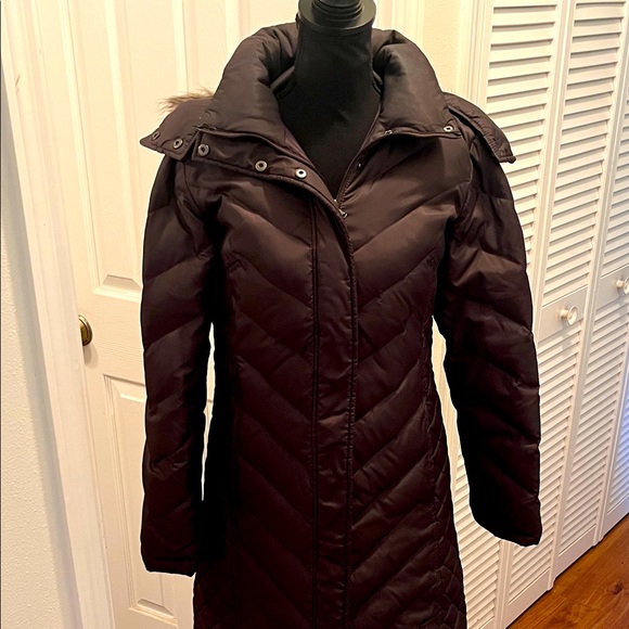 Kenneth Cole Reaction Women's Dark Quilted Hoodie Puffer Coat